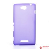 Полимерный TPU Чехол Bruno Для Sony Xperia C2305 (фиолетовый-матовый)